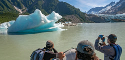 Tatshenshini River Rafting - Walker Glacier Icebergs. Photo Pete Wallstrom