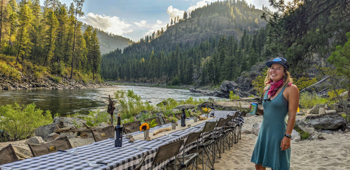 Luxury Camping & Rafting - Dinner Table is set